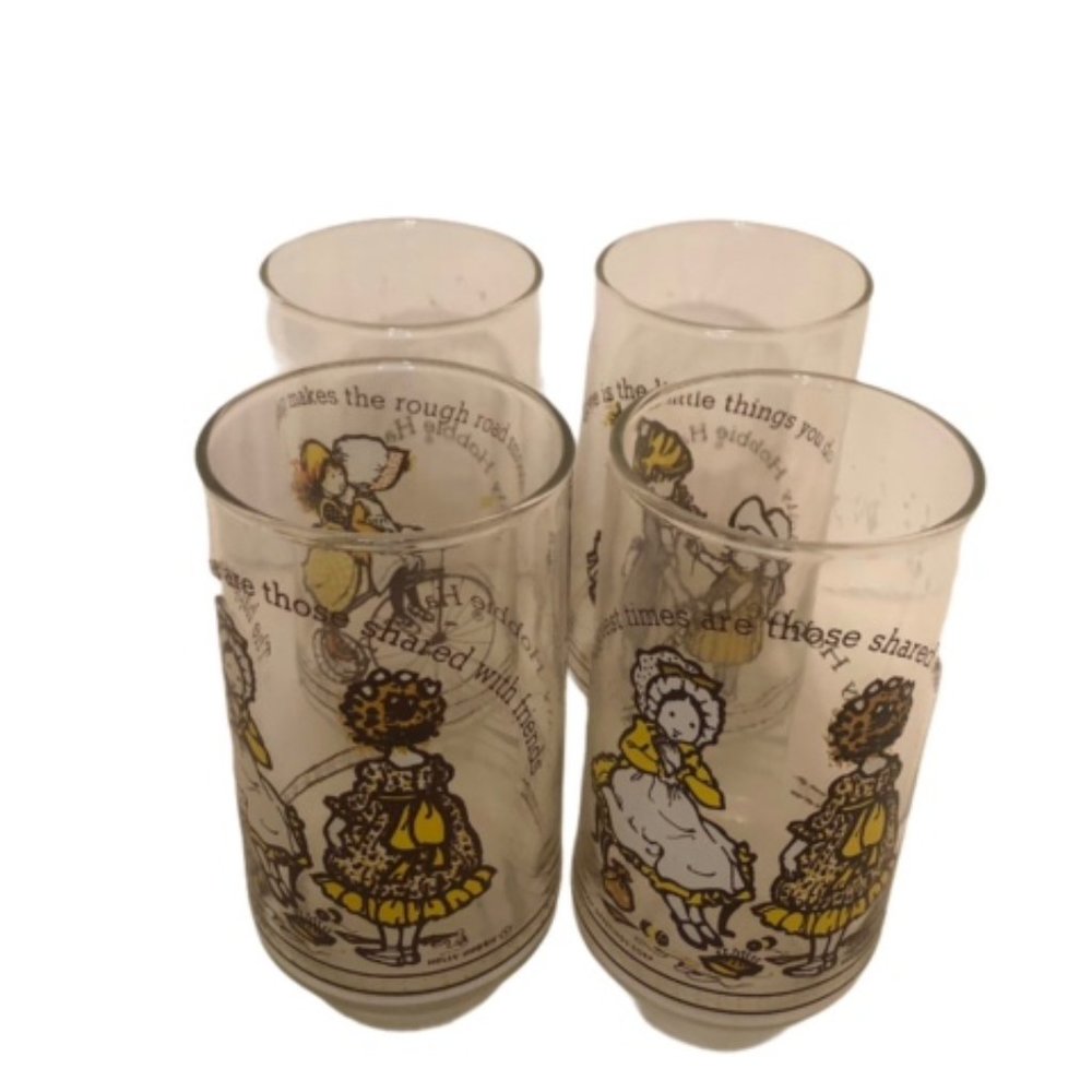 Vintage Coca-Cola Holly Hobbie Glasses Set…